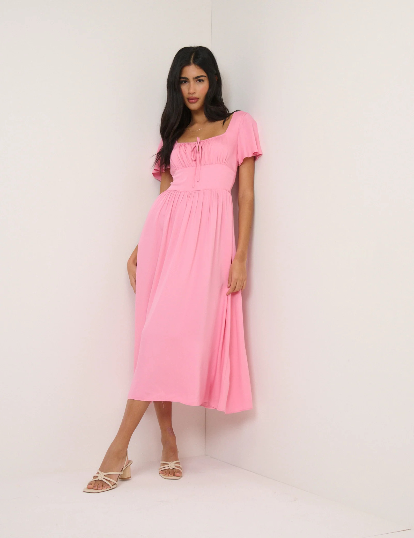 Pink Gia Midi Dress | Nobody's Child