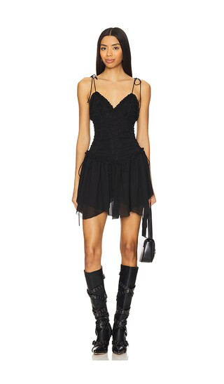 Teagan Mini Dress in Black | Revolve Clothing (Global)