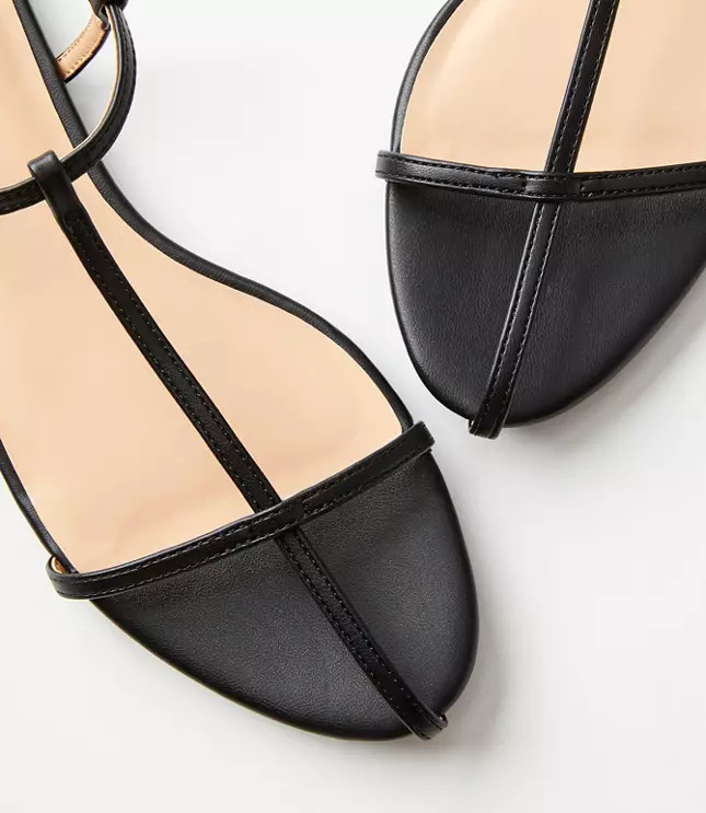 Skinny T-Strap Sandals | LOFT
