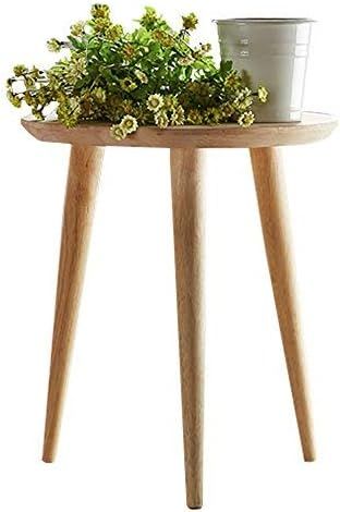 WoodShine Side Table Small Round Solid Wood Sofa Table End Tables Accent Nesting Coffee Table Nat... | Amazon (US)