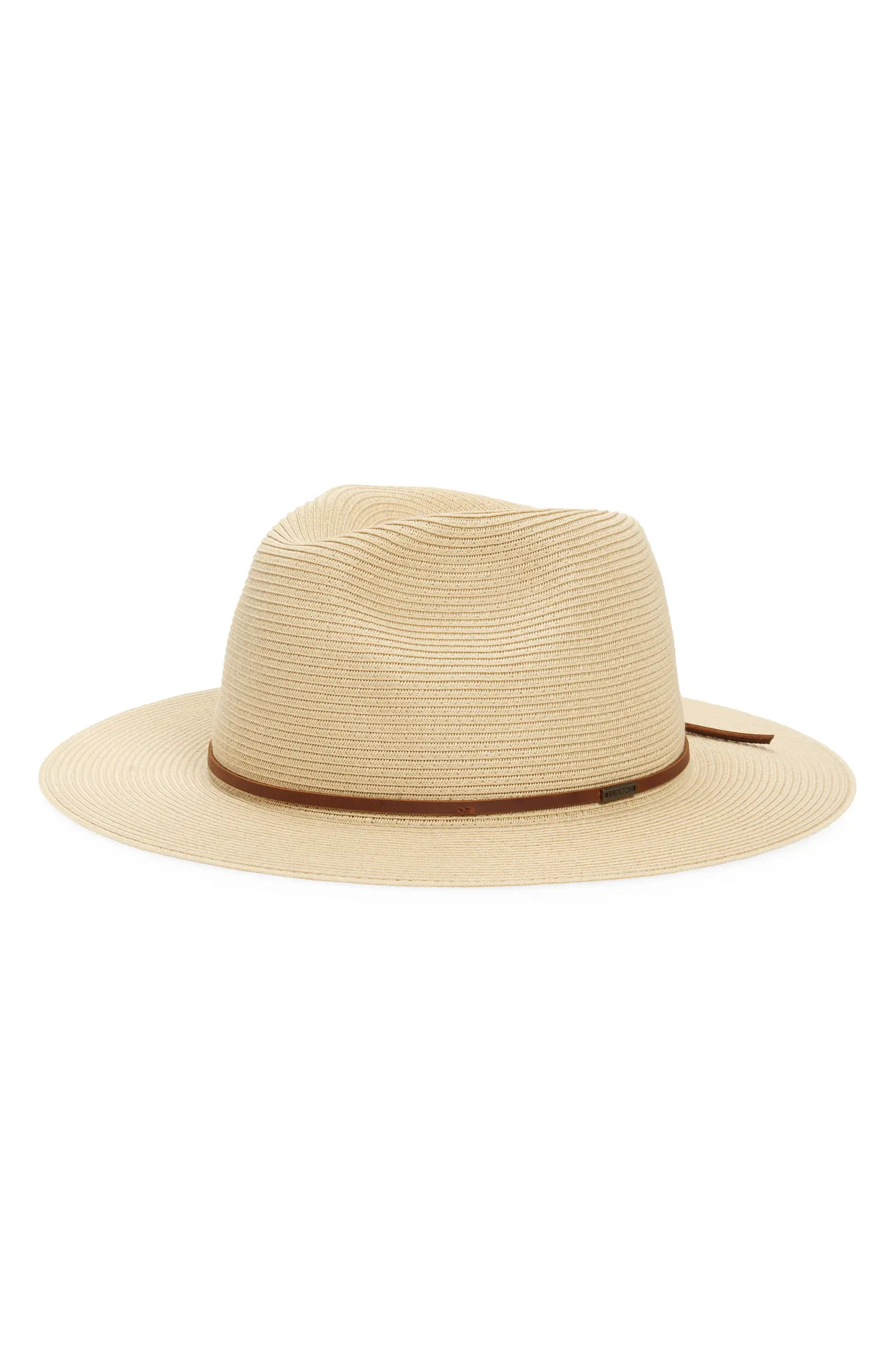 Brixton Wesley Packable Straw Fedora | Nordstrom | Nordstrom