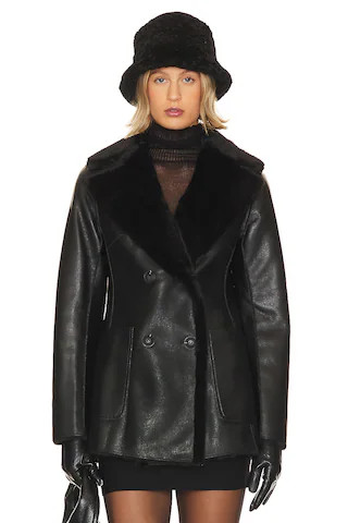 LAMARQUE Camille Coat in Black from Revolve.com | Revolve Clothing (Global)