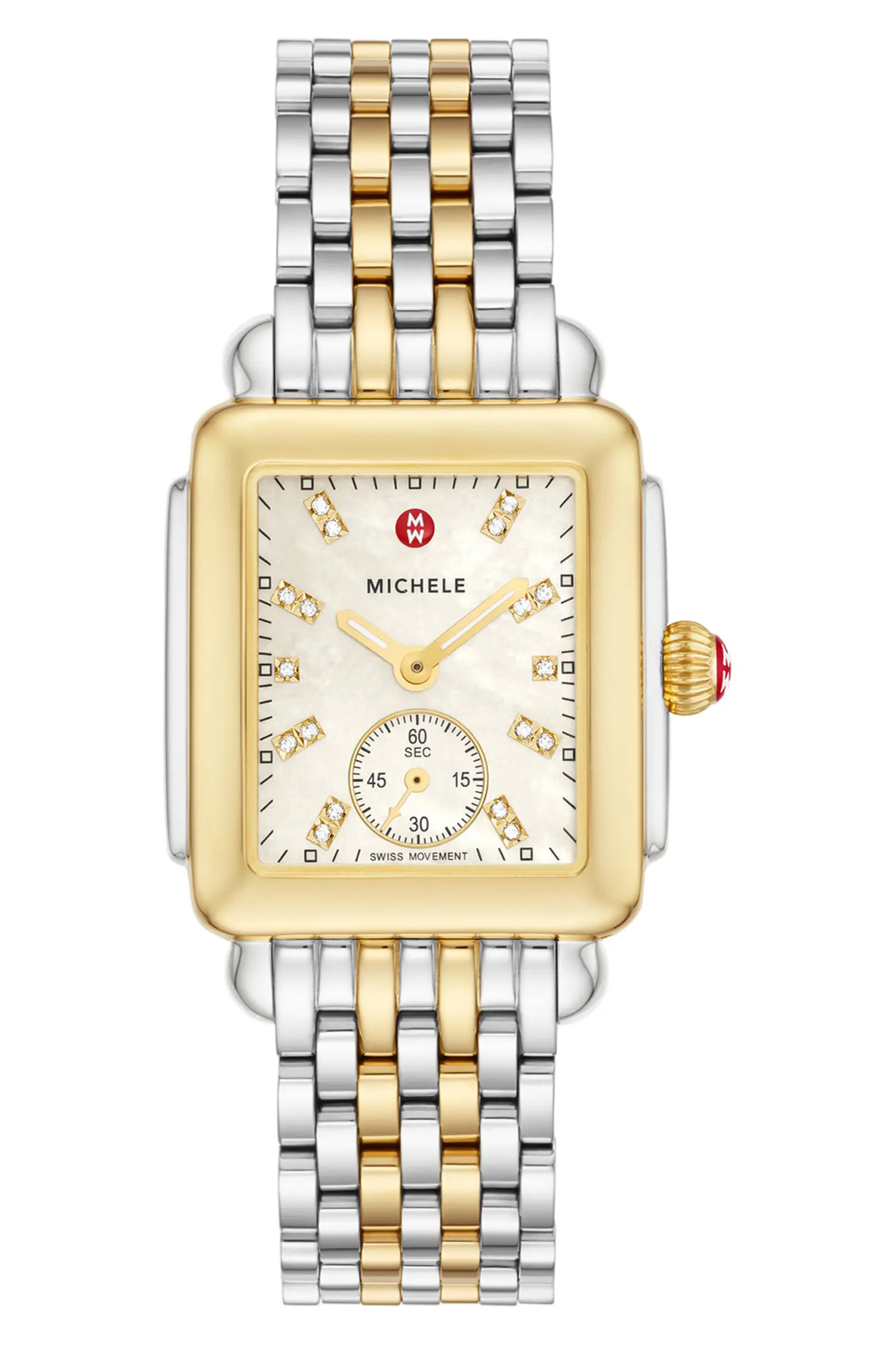 MICHELE Deco Mid Diamond Dial Bracelet Watch, 28mm x 30mm (Women) | Nordstrom | Nordstrom