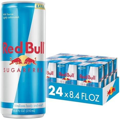 Red Bull Sugar Free Energy Drink, 8.4 Fl Oz, 24 Cans (6 Packs of 4) | Amazon (US)