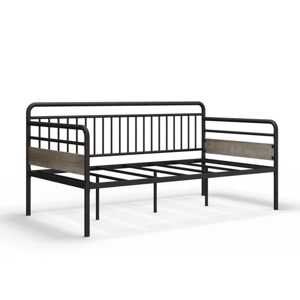 Better Homes & Gardens Anniston Twin Metal Daybed, Rustic Gray Finish - Walmart.com | Walmart (US)