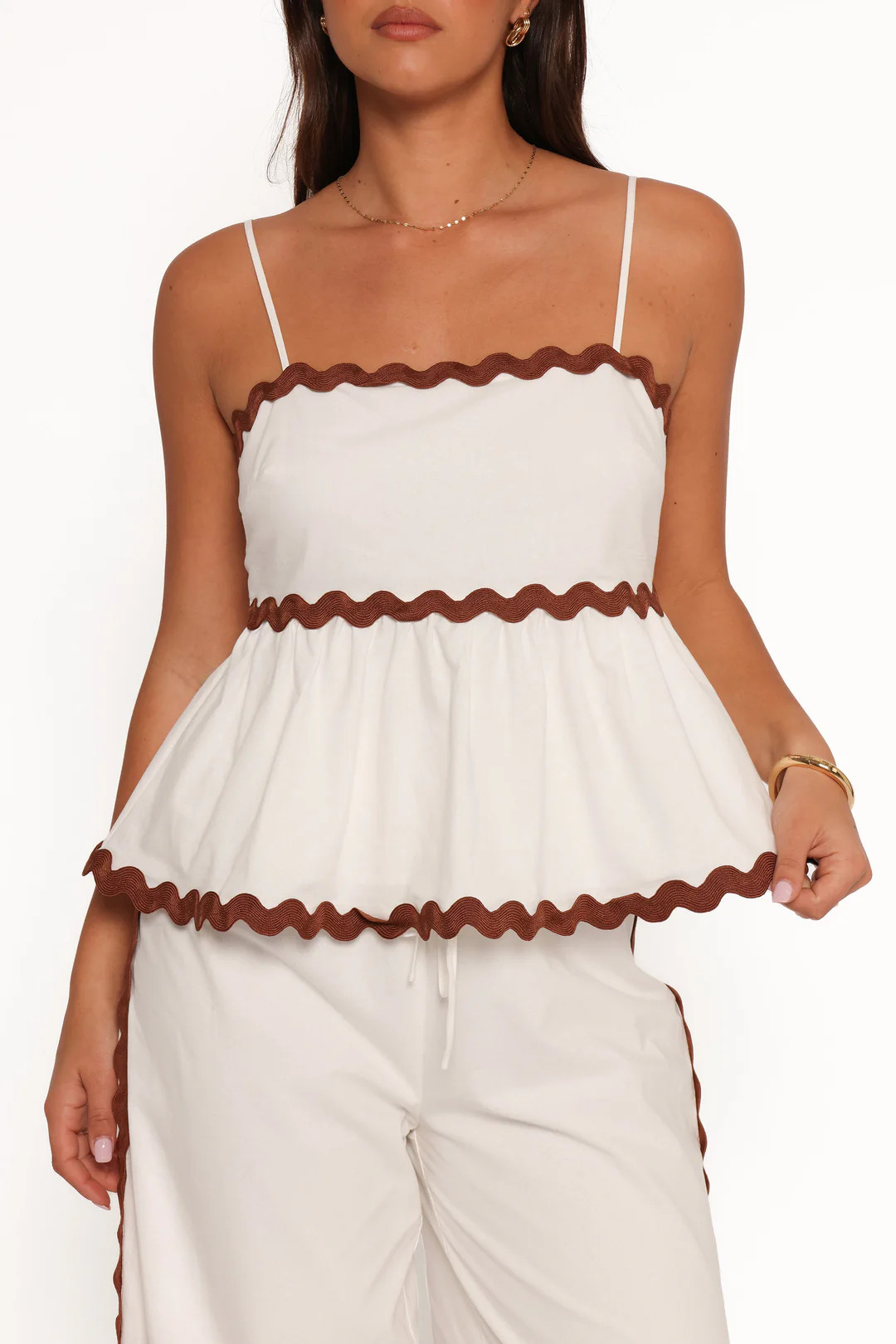 Mollymook Top - White Tan | Petal & Pup (US)