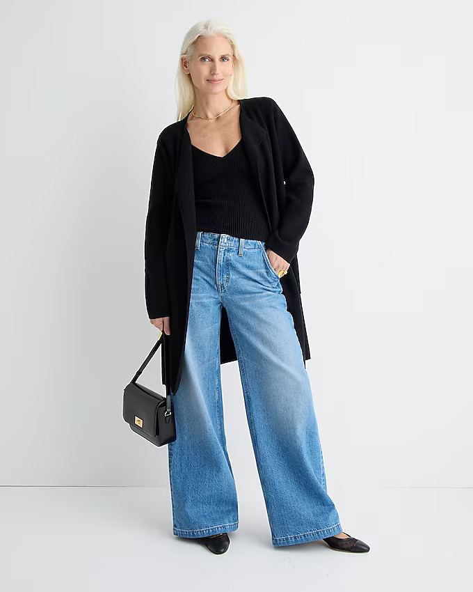 Juliette collarless sweater-blazer | J. Crew US