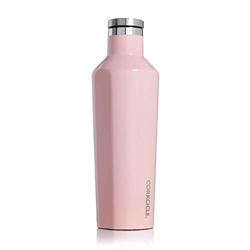 Corkcicle Insulated Canteen Water Bottle, Stainless Steel and Spill Proof, Gloss Rose Quartz, 16 oz | Amazon (US)