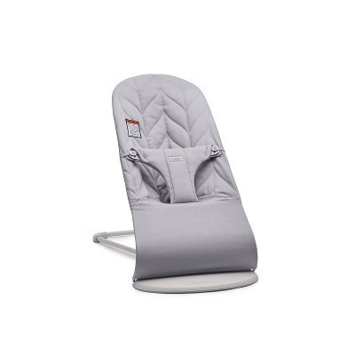 BabyBjorn Bouncer Bliss Petal Quilt - Light Gray: Reclining Seat, Machine Washable, Multidirectional Positions, 3-Point Harness | Target