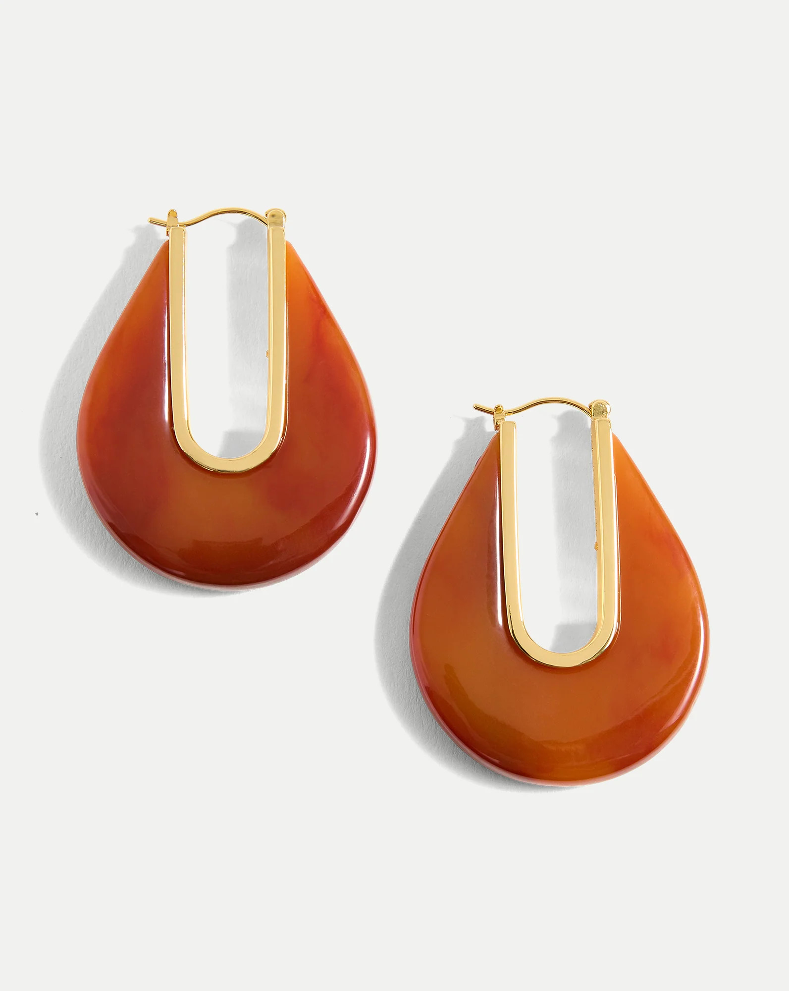 Resin Drop Hoop Earring | Veronica Beard