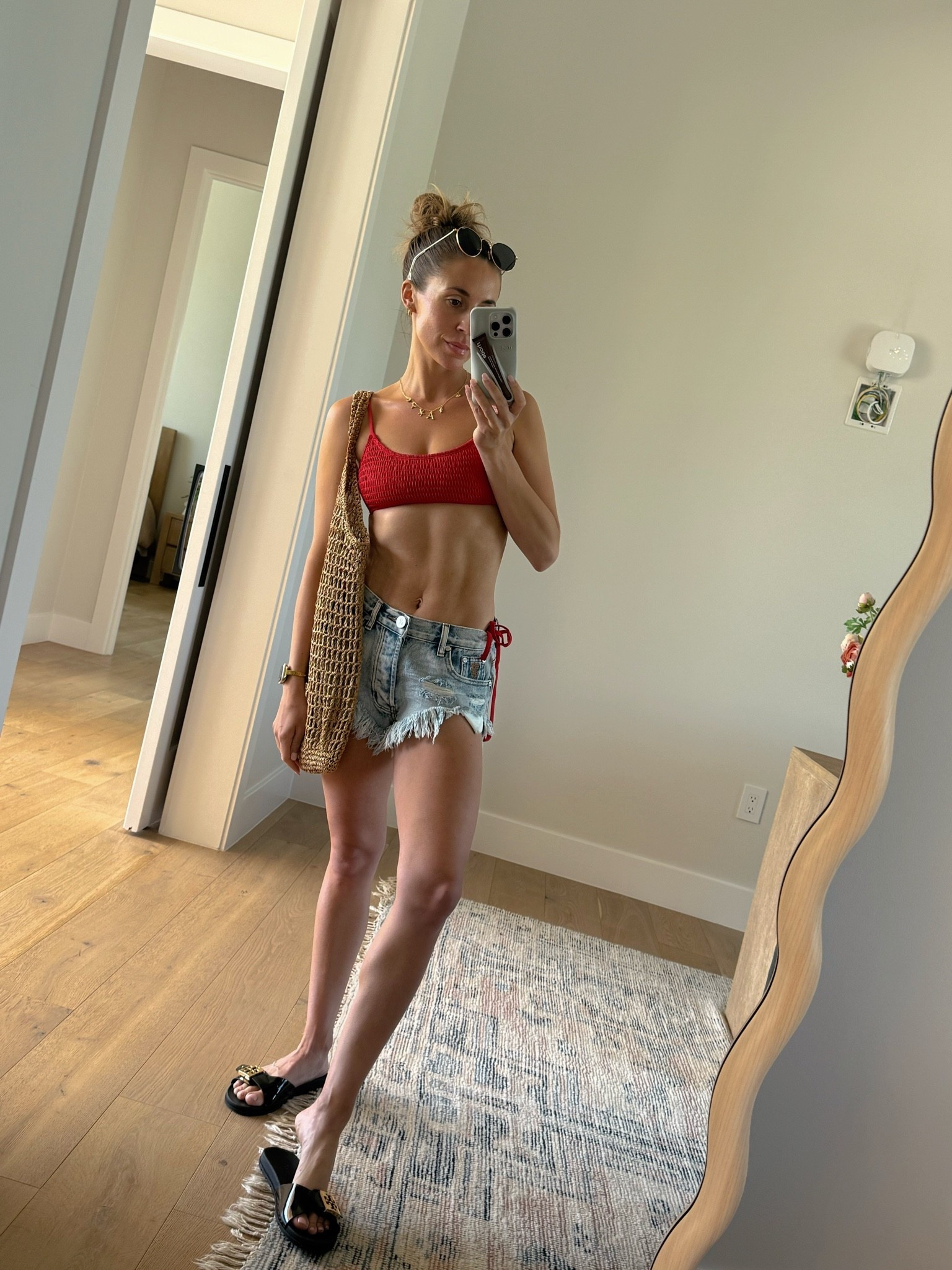 pool day ootd wearing my favorite @oneteaspoon-au shorts.

#LTKdayinmylife #LTKootd #LTKSwim