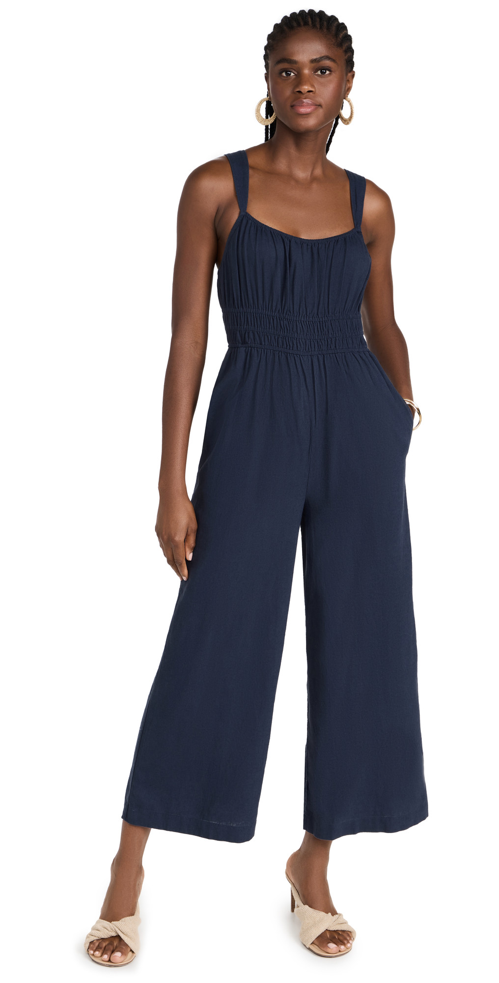 Madewell Linen Blend Sophie Tank WideLeg Jumpsuit | SHOPBOP | Shopbop