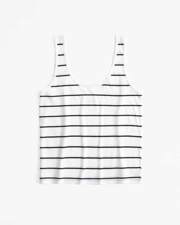 Women's Polished Skimming Scoopneck Tank | Women's Tops | Abercrombie.com | Abercrombie & Fitch (US)