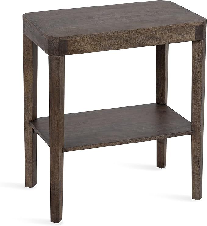 Kate and Laurel Talcott Farmhouse Rectangle Wood Side Table with Tiered Shelf Design, 22x14x26, G... | Amazon (US)