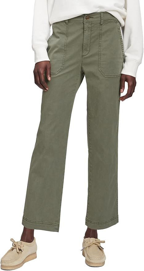 GAP Women's High Rise Girlfriend Utility Khaki | Amazon (US)