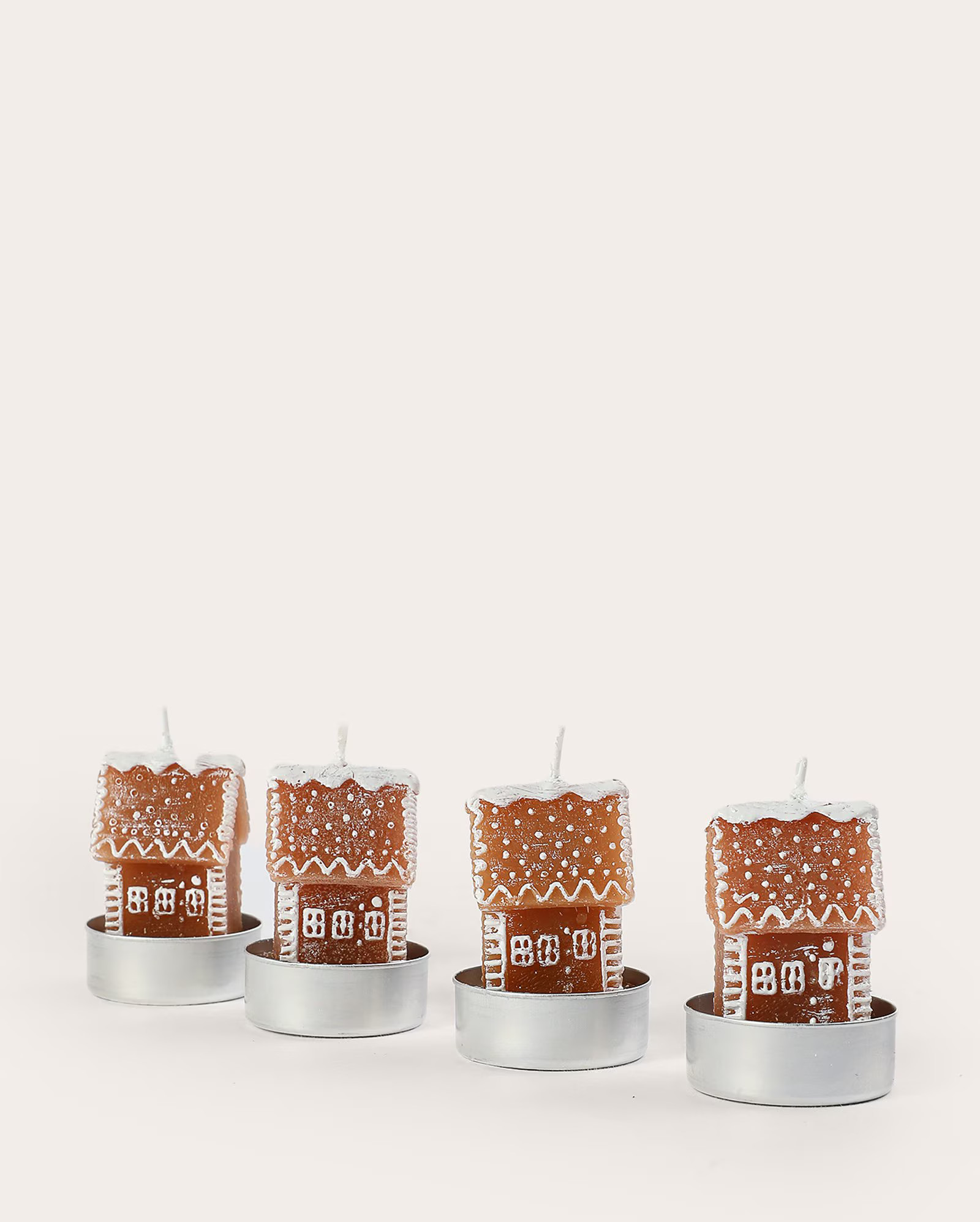 Kit vela 4 peças casinhas natalinas bege | Casa Riachuelo | Riachuelo (BR)