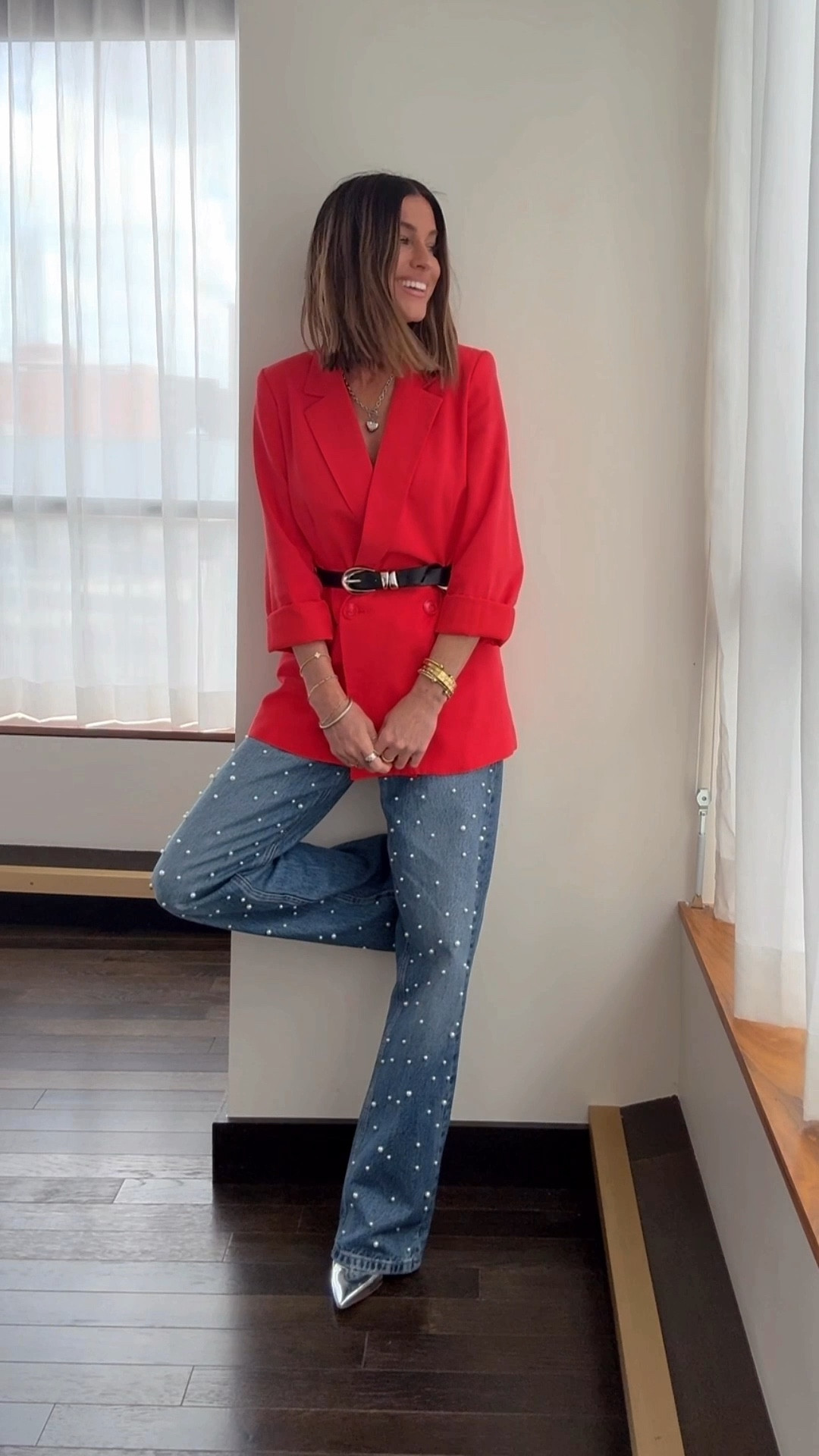 Fun and snazzy outfit I wore for a work conference! These jeans are splurge so I also linked a similar option! 

#LTKStyleTip #LTKCon #LTKSeasonal