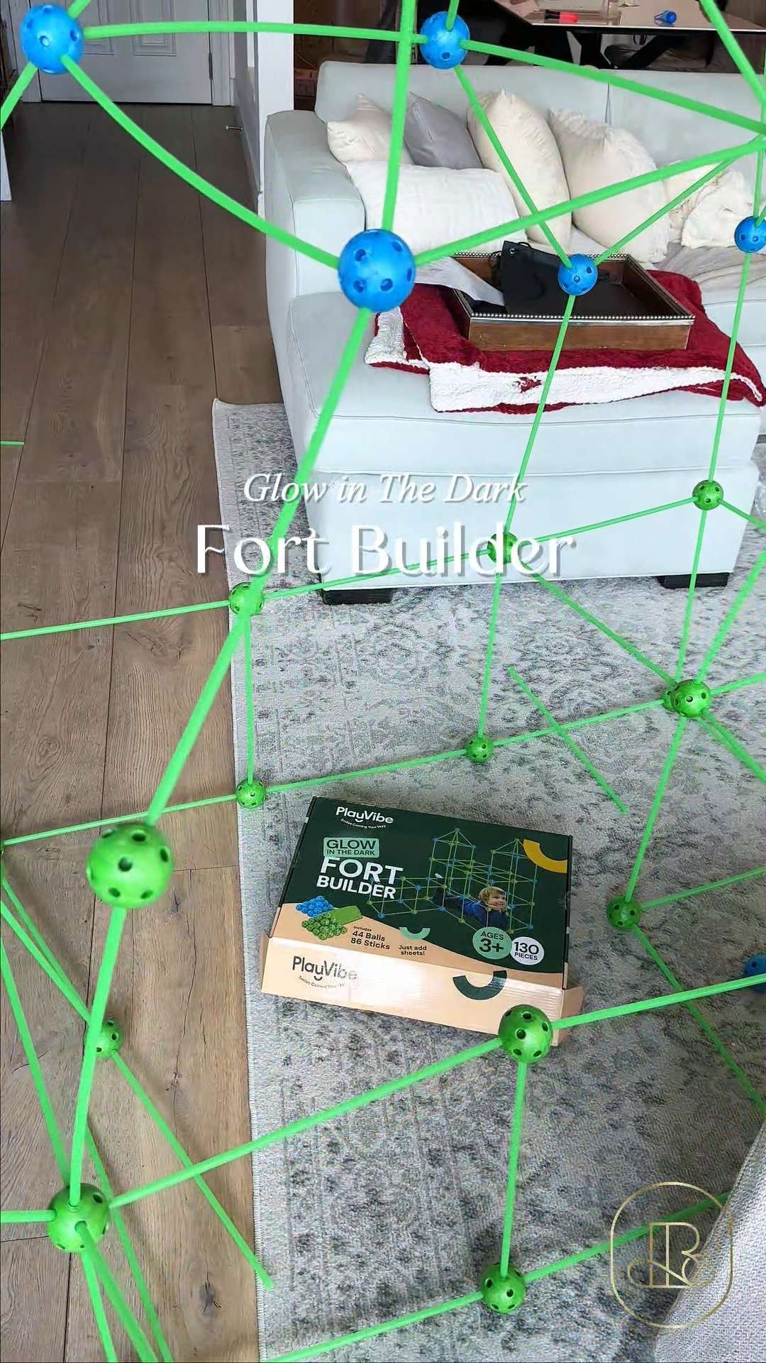 This glow-in-the-dark fort builder turns playtime into a full-on imagination zone 🏰 The Playvibe Glow in the Dark Fort Builder lets kids design their own forts by day and watch them glow at night. Great for sparking imagination, teamwork, and active play indoors 🌌 #creativeplay #glowinthedark #playroomideas #STEMtoys #imaginativeplay #fortbuilding 

#LTKHome #LTKBaby #LTKKids