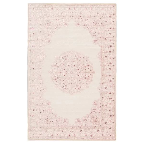 Fontanne Oriental Pink/White Area Rug | Wayfair North America