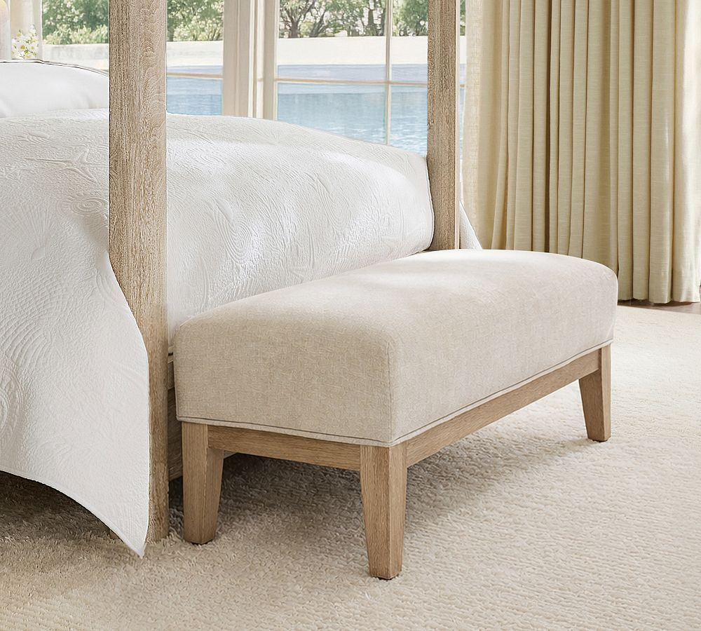 Edgewood Upholstered Bench | Pottery Barn (US)