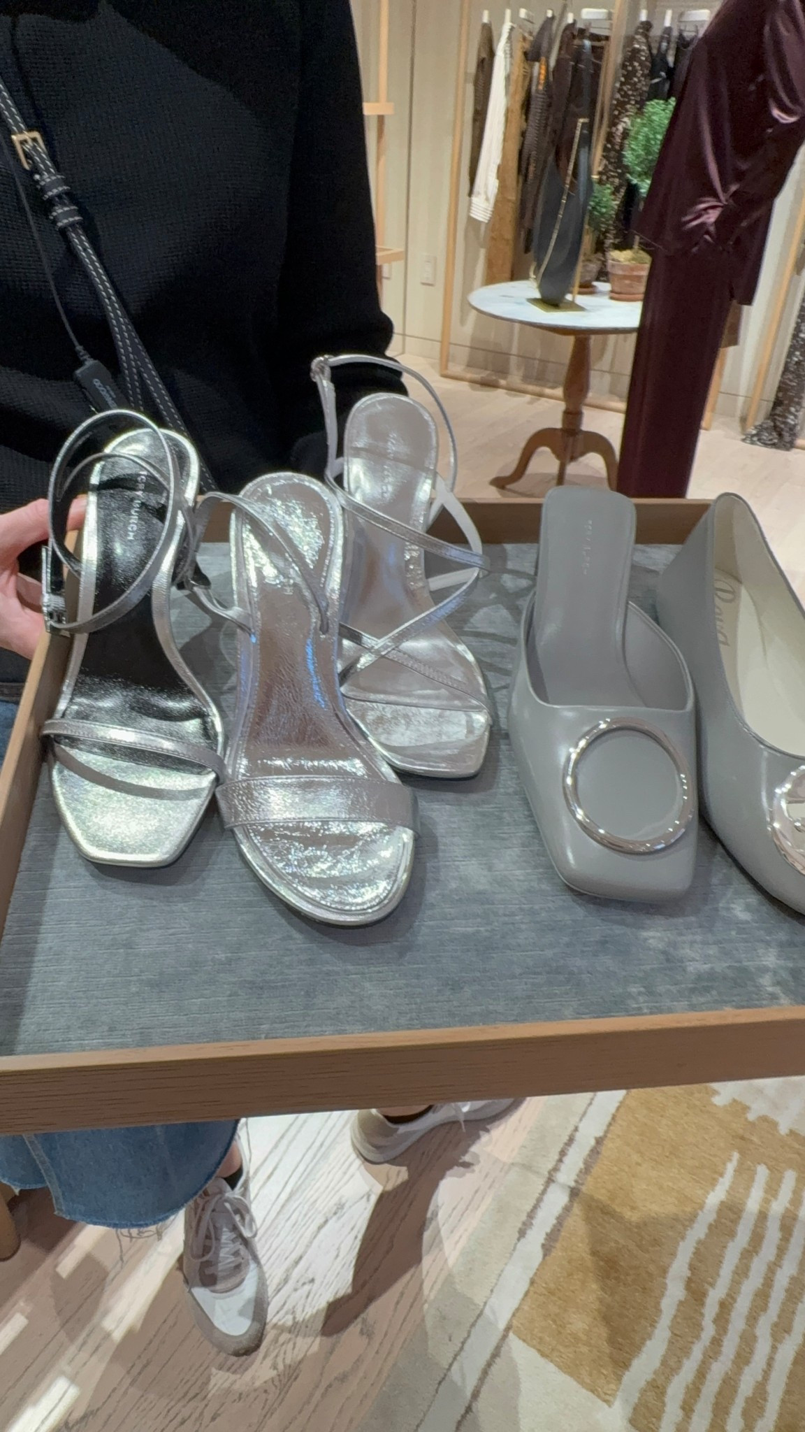 When I asked to see holiday shoes at Tory Burch, they brought out this beautiful tray of shoes! 

#LTKHoliday #LTKdayinmylife