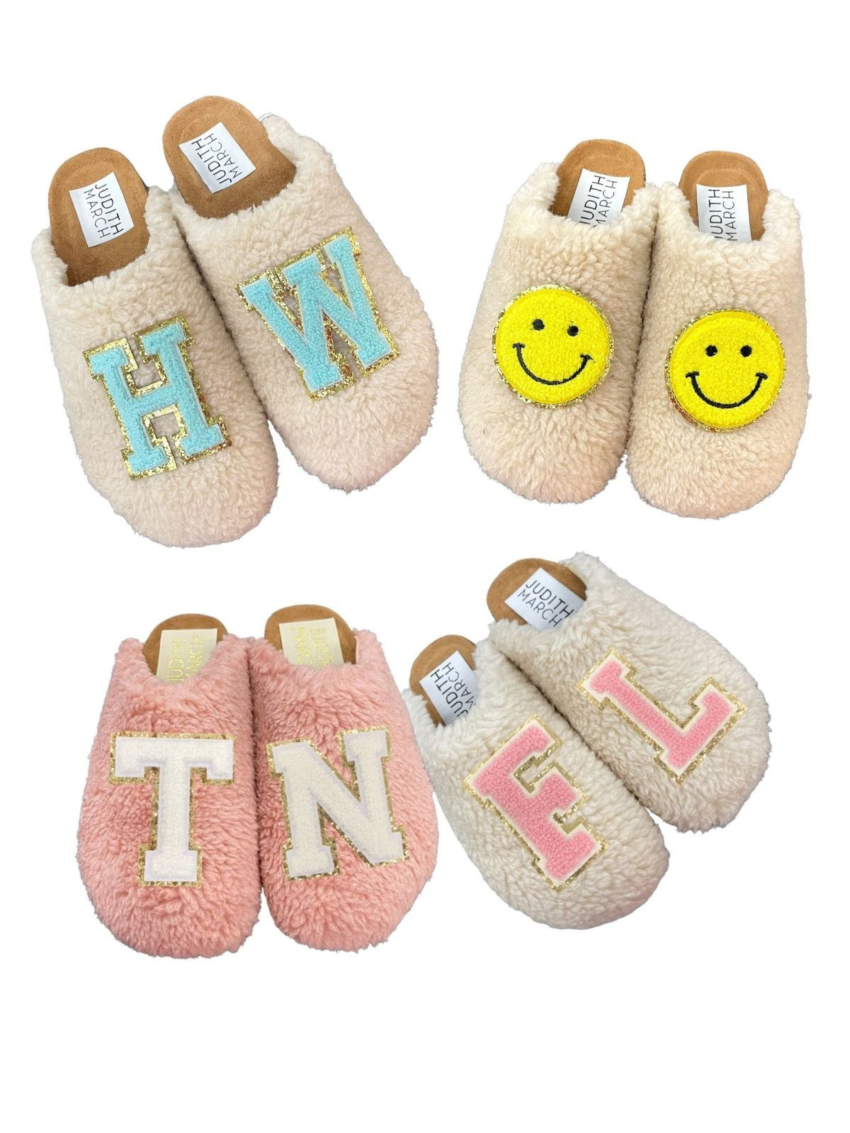 JM CUSTOM KIDS MINI SHERPA SLIPPERS | Judith March