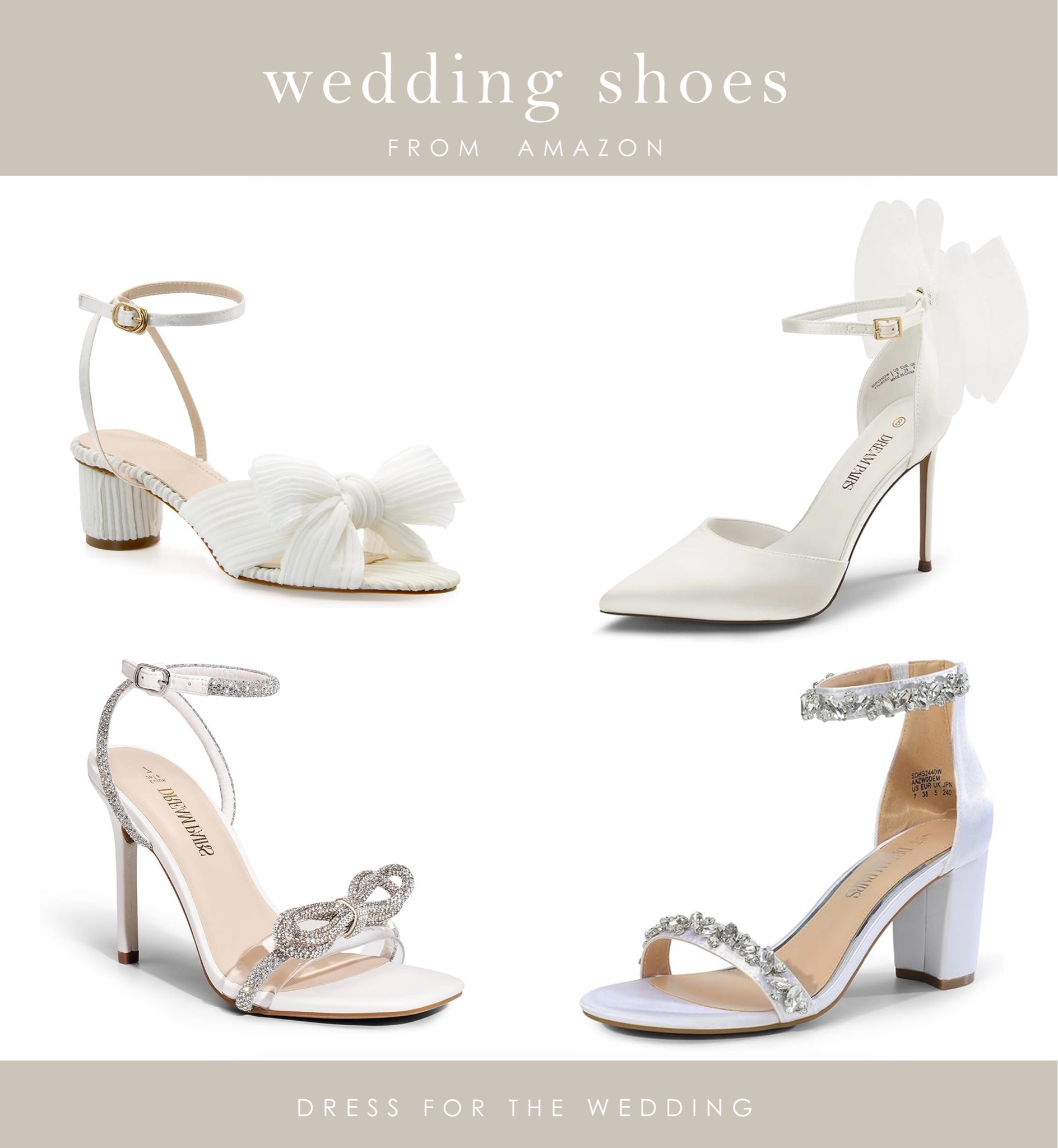 

Amazon wedding shoes
Wedding heels 
Embellished heels 
Loeffler Randall dupes
Wedding shoes under 50
Wedding shoes with a bow 
Bella Belle dupes
Block heels for wedding 
Shoes for a bride 
Bridal shoes #ltkwedding #ltkshoecrush #ltksalealert 