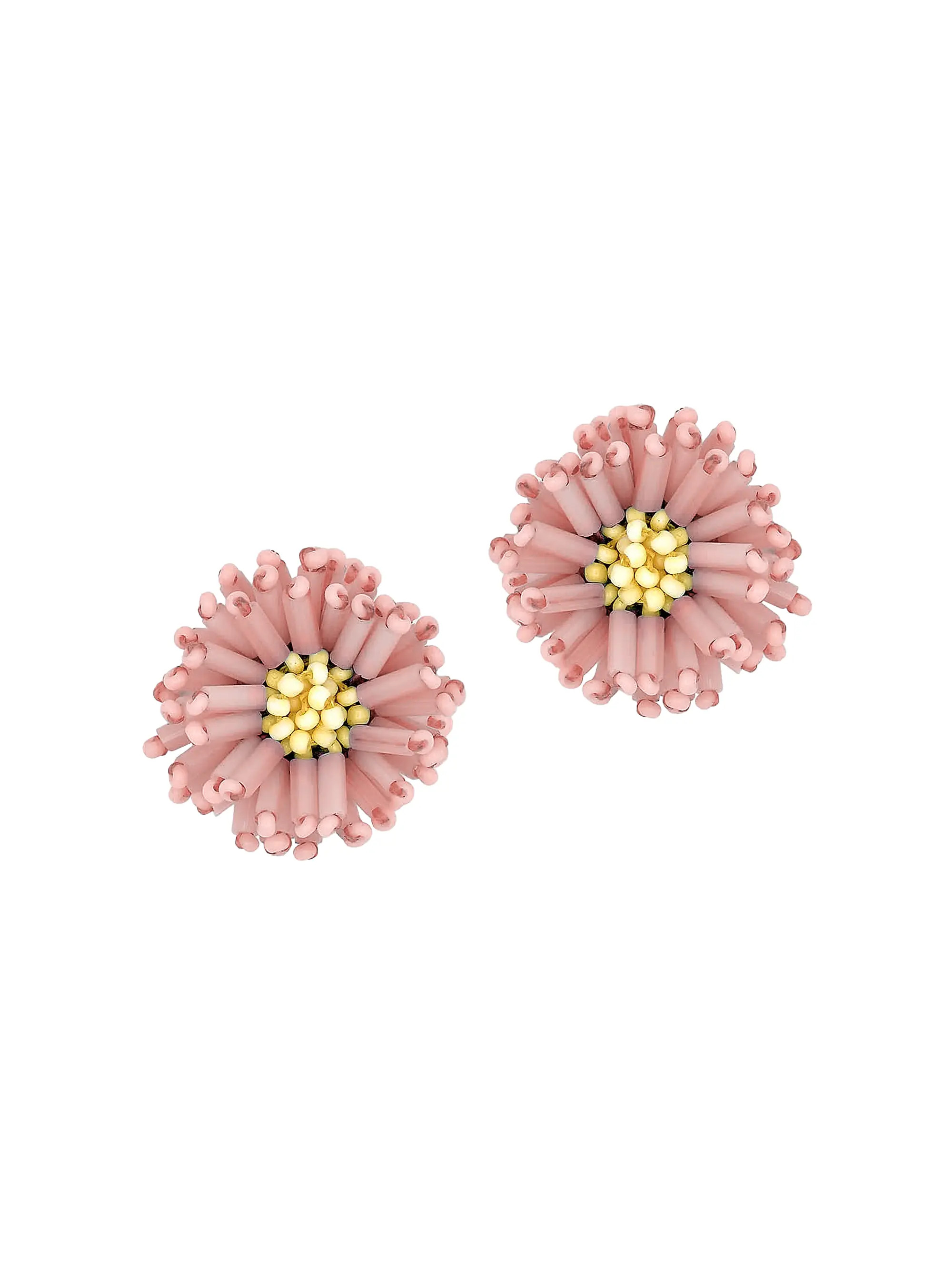 Pompom 24K-Gold-Plated & Glass Bead Stud Earrings | Saks Fifth Avenue