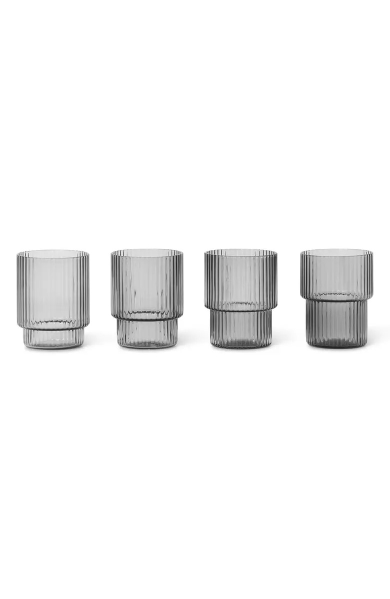 ferm LIVING Set of 4 Ripple Glasses | Nordstrom | Nordstrom