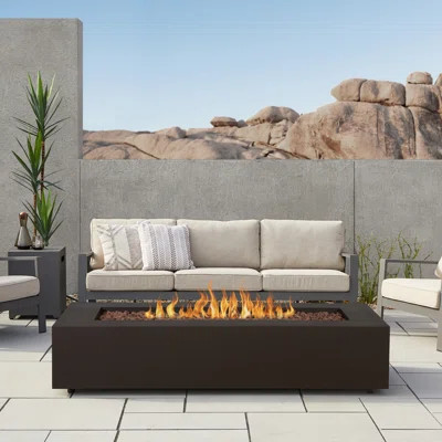 AEGEAN Propane / Natural Gas Outdoor Fire Pit Table | Wayfair North America