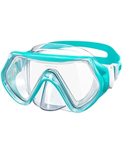 Seago Kids Swim Goggles with Nose Cover Snorkel Mask Scuba Diving Swim Mask Anti-fog Tempered Gla... | Amazon (US)