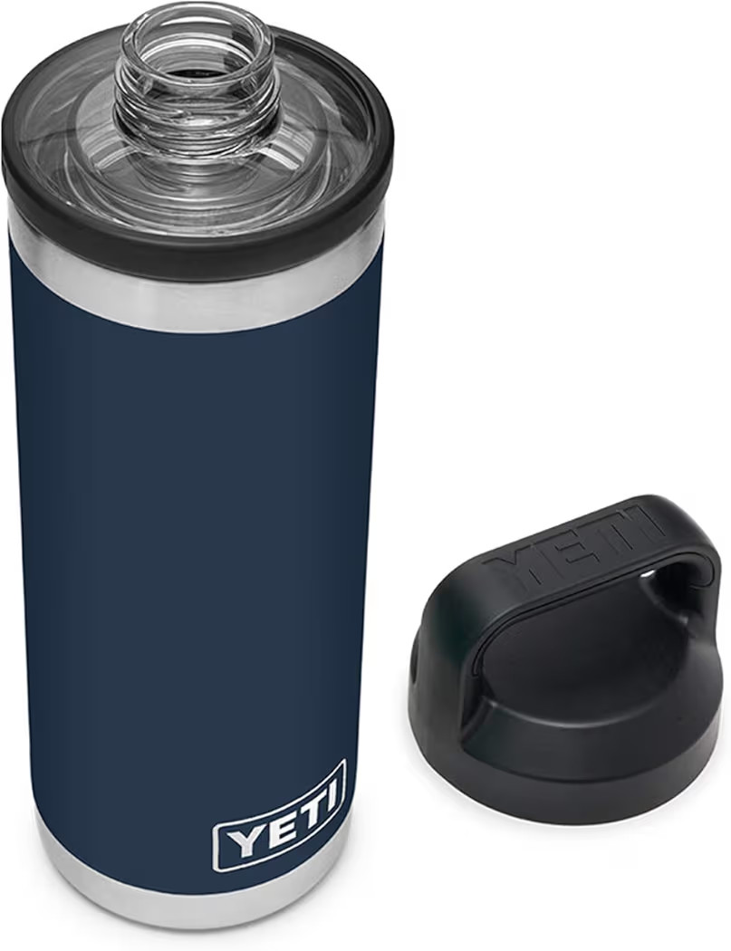 YETI Rambler 18 oz Bottle, Vacuum Insulated, Stainless Steel with Chug Cap, Navy | Amazon (US)