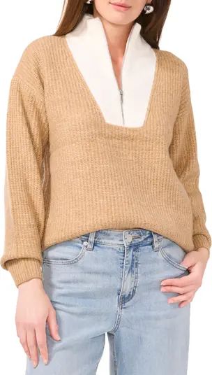 Colorblock Half Zip Sweater | Nordstrom Rack