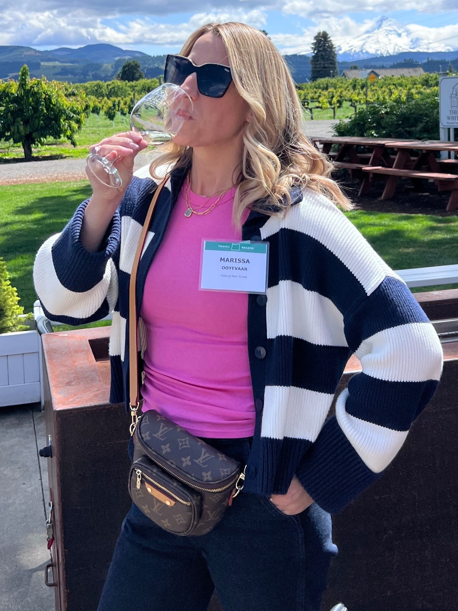 Casual and fun wear to work outfit for fall 
Sweater is TTS wearing a small
Top size Small
Pants size 26/27

#LTKFindsUnder100 #LTKSaleAlert #LTKOver40