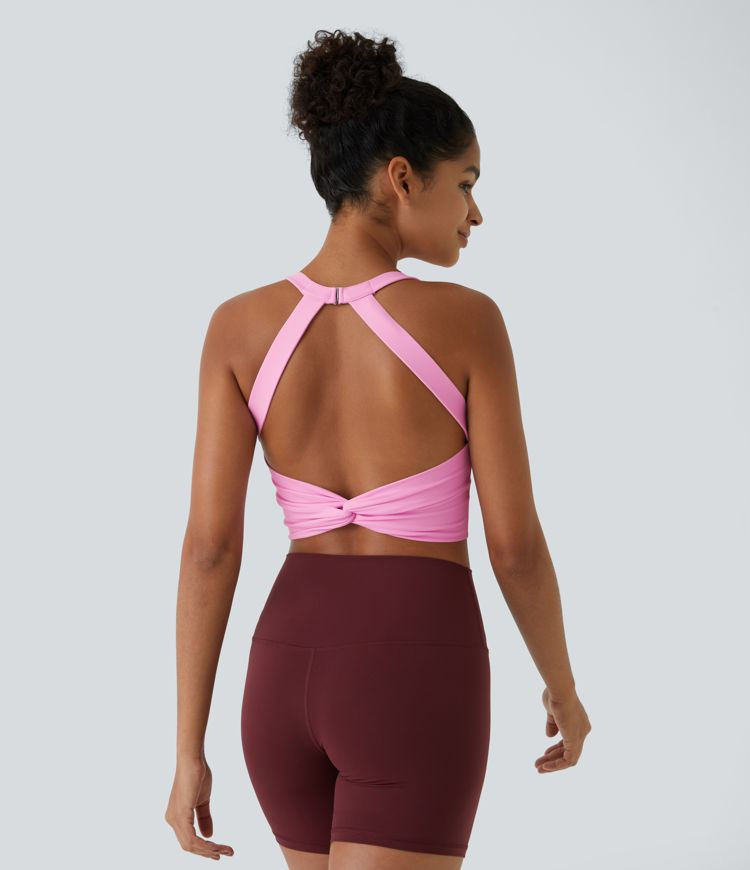 Women\u2019s SoftlyZero\u2122 Plush Cut Out Cropped Yoga Tank Top - Halara | HALARA