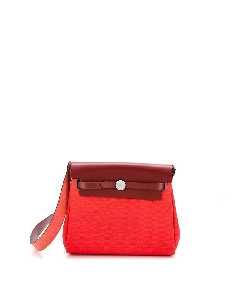 Pre-Owned HERMES 20 Herbag Zip Toile and Leather | Bloomingdale's (US)