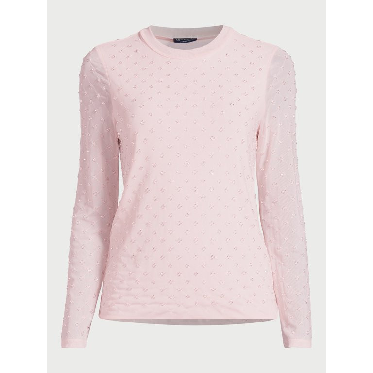 SCOOP WOMEN'S CRYSTAL MESH TOP | Walmart (US)