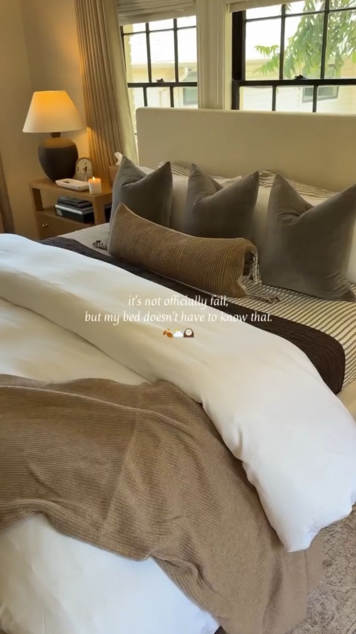Giving our bed a little seasonal swap so we’re ready for Fall!

#LTKHome #LTKSeasonal