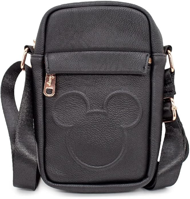 Disney Bag, Crossbody, Mickey Mouse Head Embossed, Vegan Leather | Amazon (US)