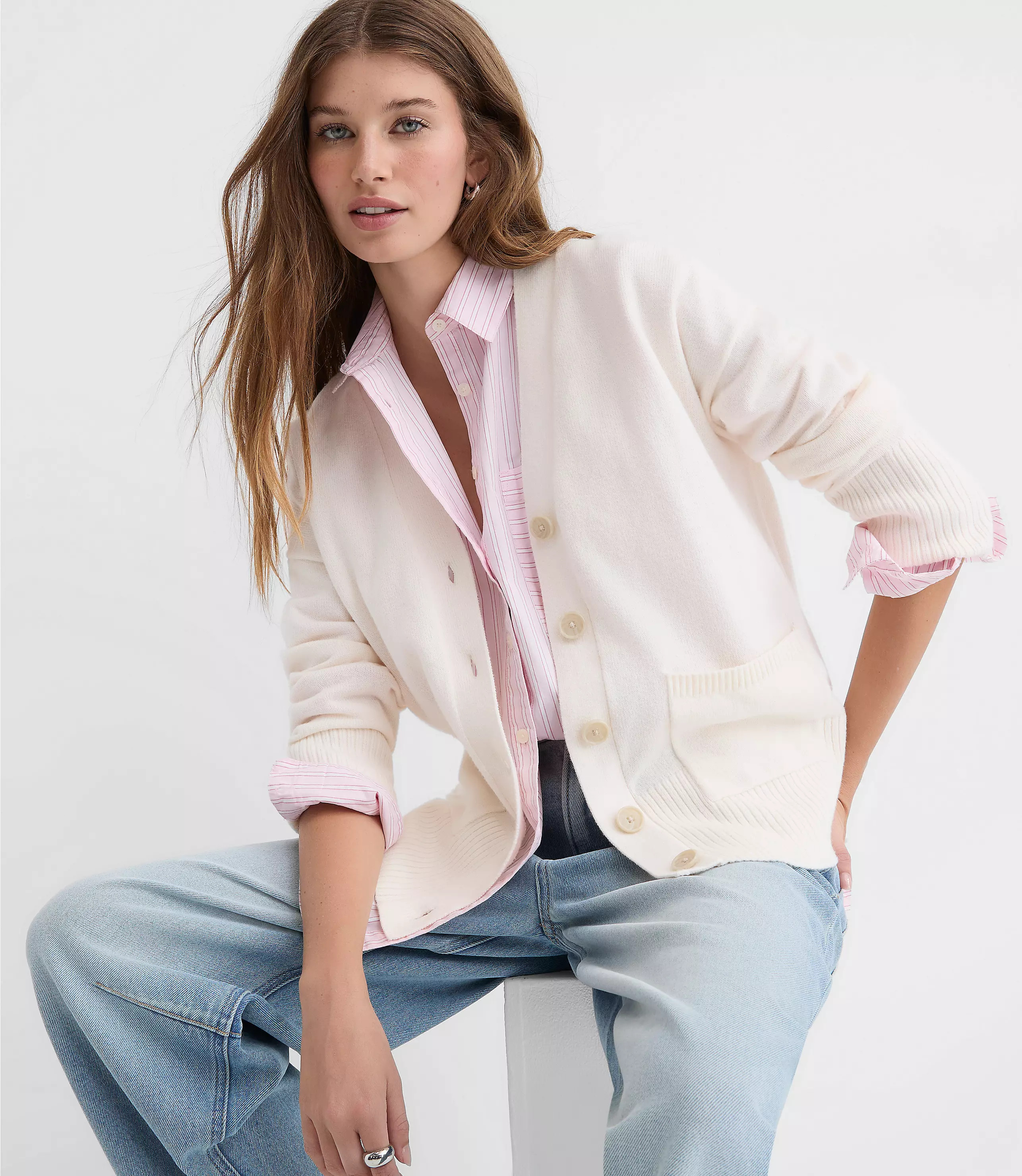 Girlfriend Cardigan | LOFT