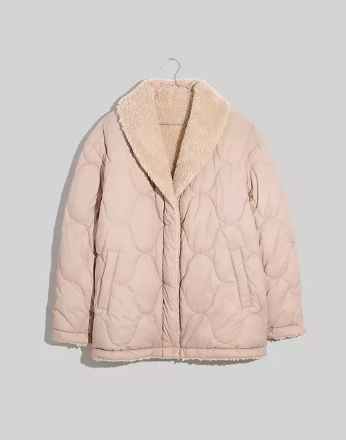 Reversible Quilted Faux-Shearling Jacket | Madewell