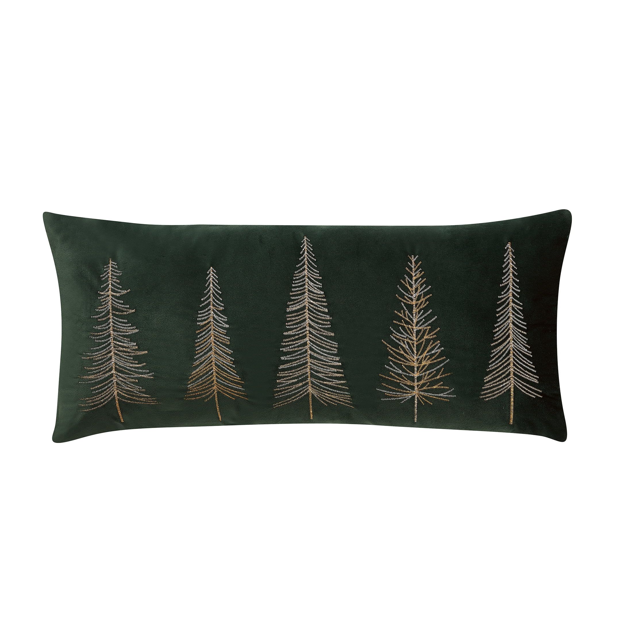My Texas House Holiday Tree Velvet Decorative Pillow, 12" x 28", Green - Walmart.com | Walmart (US)