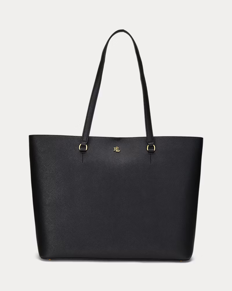 Crosshatch Leather Large Karly Tote | Ralph Lauren (UK)