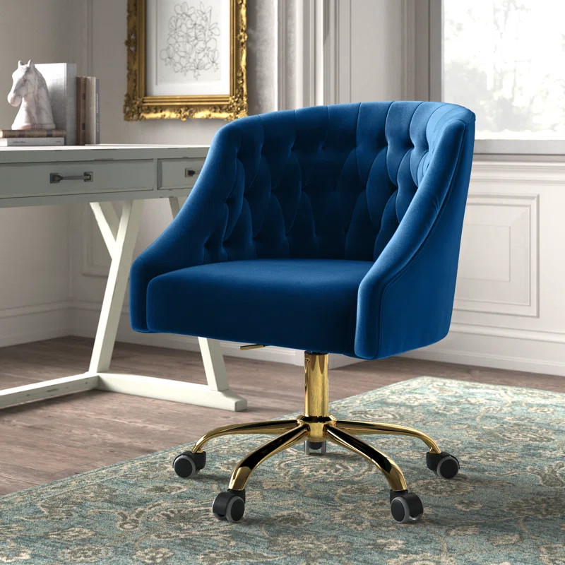Louise Velvet Hand-Curated Task Chair | Wayfair North America