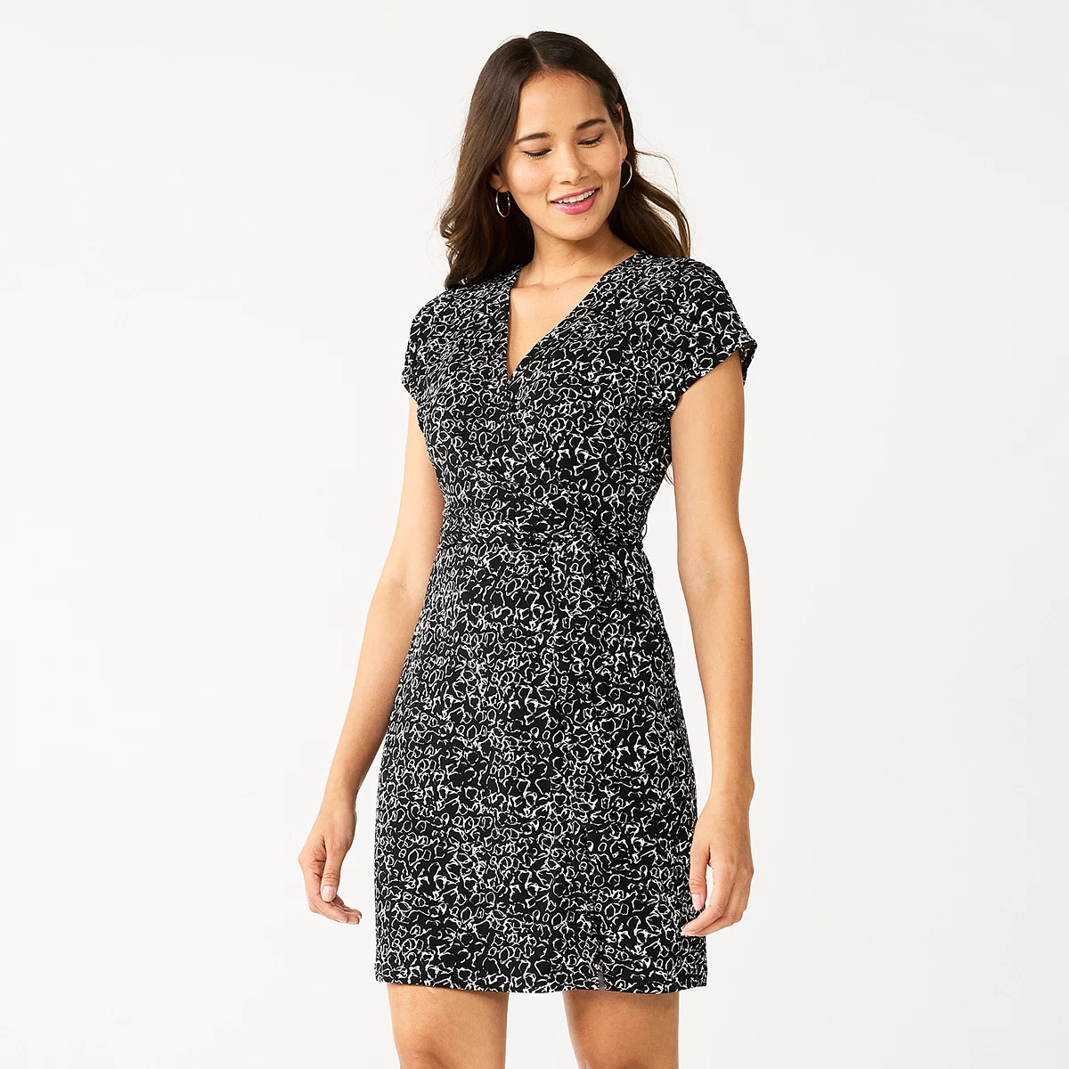 Women's Nine West Dolman Sleeve Wrap Dress | Kohl's