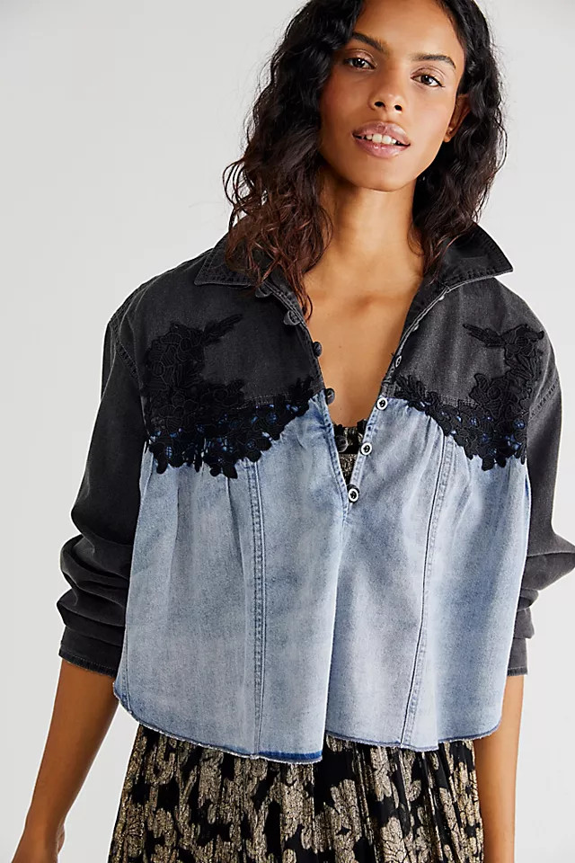 Juniper Denim Top | Free People (Global - UK&FR Excluded)