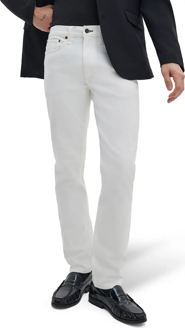 (1)1Fit 2 Aero Stretch Slim Fit Jeansrag & boneOptic White | Nordstrom