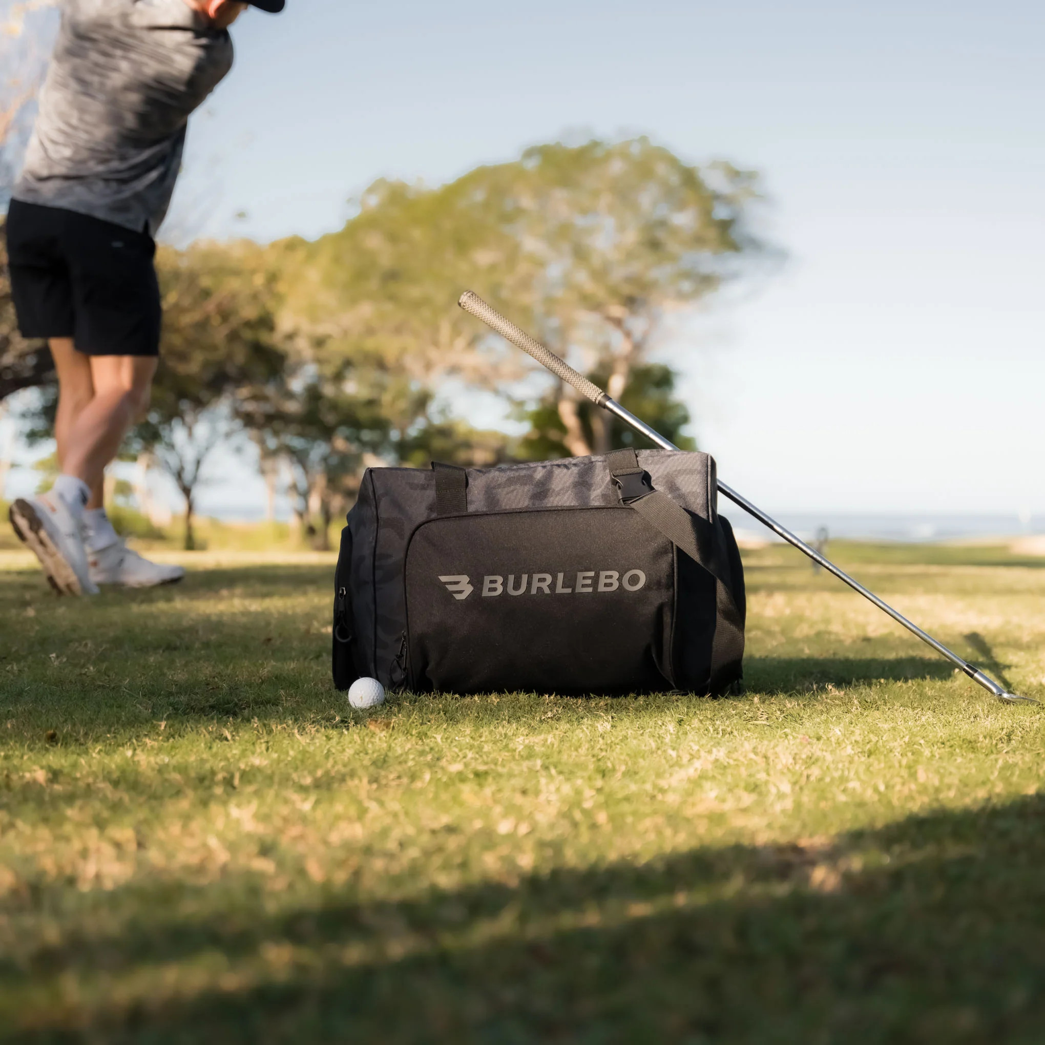 Black Camo Cooler Bag | Insulated Tote | BURLEBO | BURLEBO