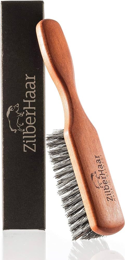 Zilberhaar Bartbürste (Weiche Borsten) | 100% Wildschweinborsten Mit Birnbaumholz | Funktioniert... | Amazon (DE)