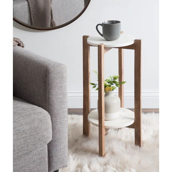Rawls Marble Top End Table with Storage | Wayfair Professional
